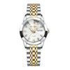 Orologio da donna di nuova tendenza della moda 2024, orologio da ragazza decorato con diamanti in cristallo con taglio a diamante, calendario impermeabile luminoso