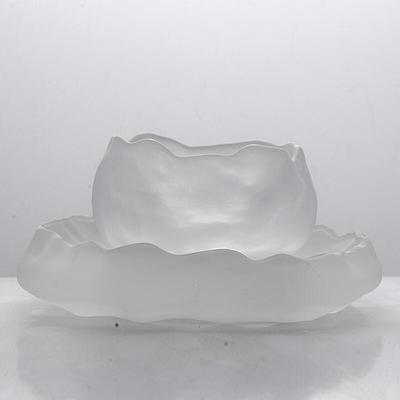 Shangqi Frosted Glazed Glass Tea Cup Set