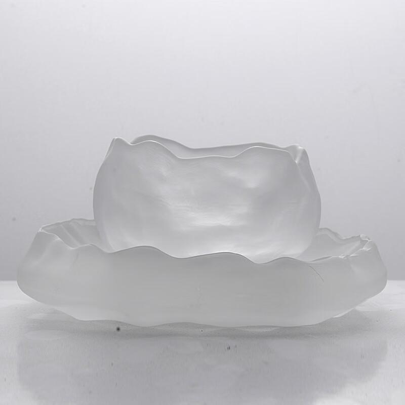 Shangqi Frosted Glazed Glass Tea Cup Set