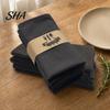 Farmhouse Style Napkins Rustic Linen Napkin, 16 Inch Cloth Solid Color Stitched Machine Washable Napkin for Dining Table Wedding Bridal Shower