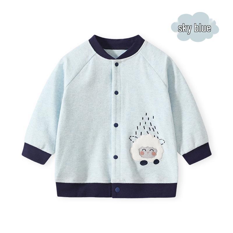 

Младенческая и детская бейсбольная куртка в корейском стиле на весну/осень - Унисекс повседневный кардиган для мальчиков и девочек 80 cm