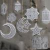Silicone Crafting Mold Moon and Star Pendant Making Molds Silicone Crafting Supply Eid Theme for Jewelry and Home Decors