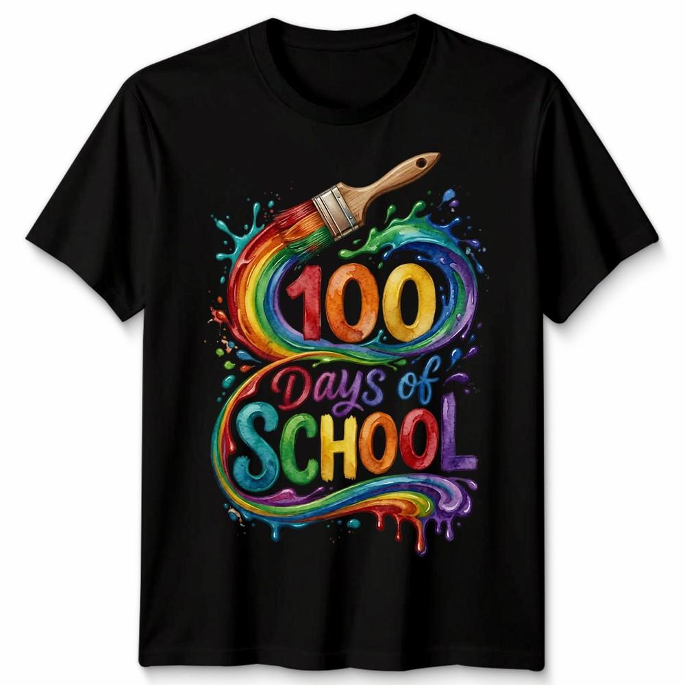 Happy 100 Days Of School Teachers Students Unisex Tshirt Unisexs Unisexs Tee