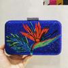 Flower Crystal Evening Bag 16 Colors Women Wedding Purse Diamond Minaudiere Lady Rhinestone Party Handbags Prom Cocktail Purses
