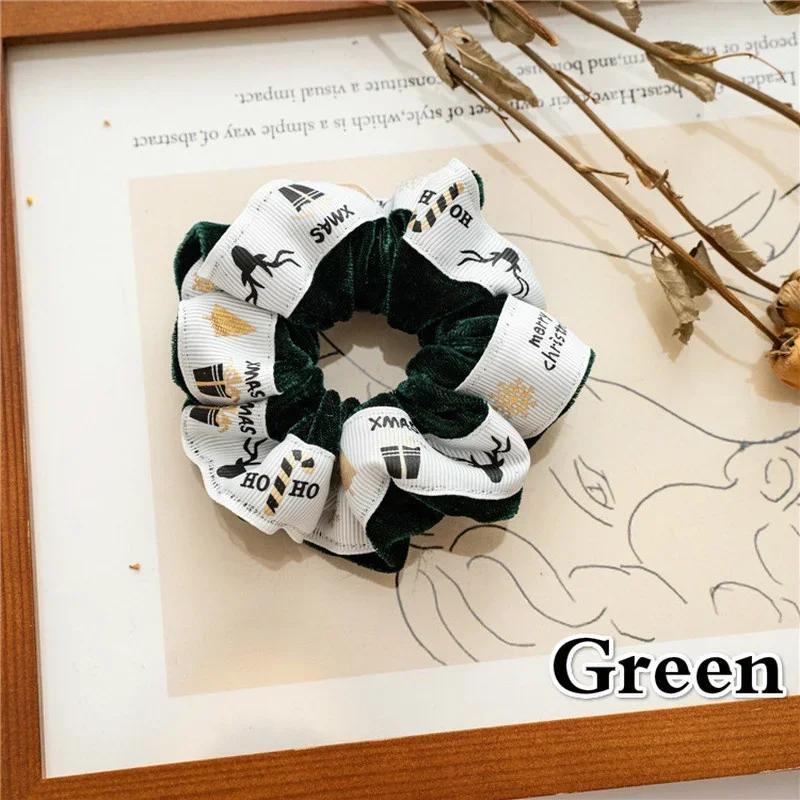 Christmas Elastic Hair Rope Ponytail Holder Christmas Fashion Head   Decoration Headdress Hair Accessories for Girls