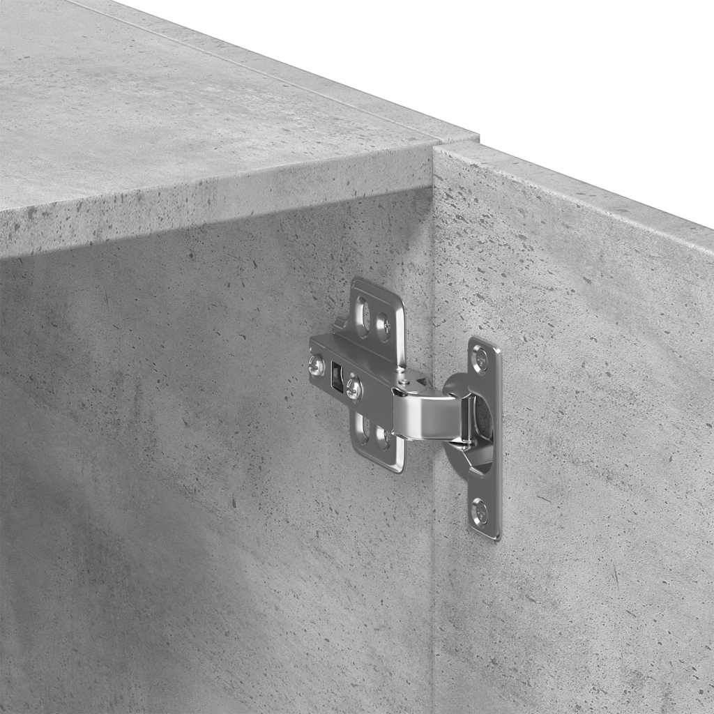 High Cabinet Concrete Grey 70 X 42.5 X 225 Cm Particleboard