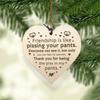 Wood Plaque Wall Art Decoration with Rope Car Hanging Ornament Christmas Tree Pendant Accessory Unique Friendship Gift