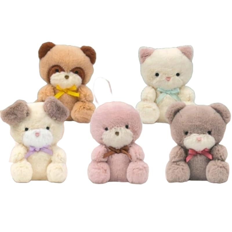 

Bleu Bleuet Friend stuffed animals from those days (resale) [5 types set (full complete)] Gachagacha capsule toy