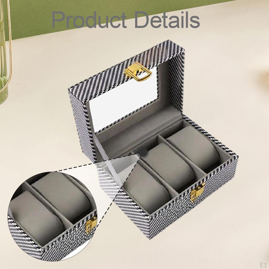 Watch Box for Men Display Case Giftable Jewelry Organizer Business