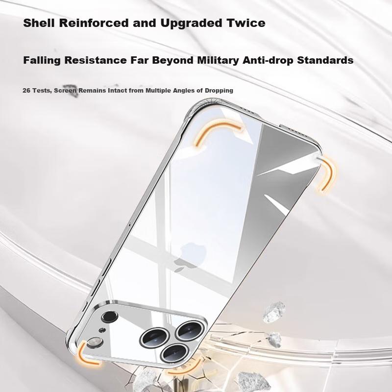 Not Easy to Turn YellowTransparent Ultra-Thin Hard Phone Case for 17 Pro Unisex Anti-Drop, Heat Dissipation, Breathable, Simple