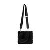 Autumn and Winter Lazy Plush Bag Crossbody Retro Casual Portable Wool Bag Versatile Lamb Wool Shoulder Small Square Bag