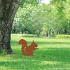 1pc Squirrel Metal Garden Stake - Enhance your yard with this stake. Ideal for fall and outdoor. Elegant garden ornament