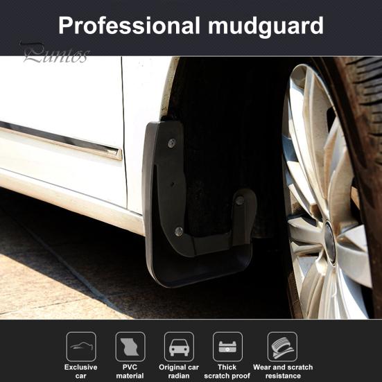 Truck Fender Set 4Pcs Car Mud Flaps with Screws Universal Fit PVC Auto SUV RV Easy Installation Front Rear Wheel Splash Guard Automotive Exterior