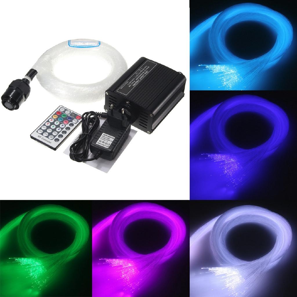300Pcs 16W Fiber Source Remote Fiber Optic Lighting Machine Kit DIY Light Decoration Fiber Optic Lamp Optic Light