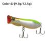 69mm 9.3g Topwater Popper Bait Hard Plastic Rattle Sound Hard Plastic Popper Floating Design Wobble Action