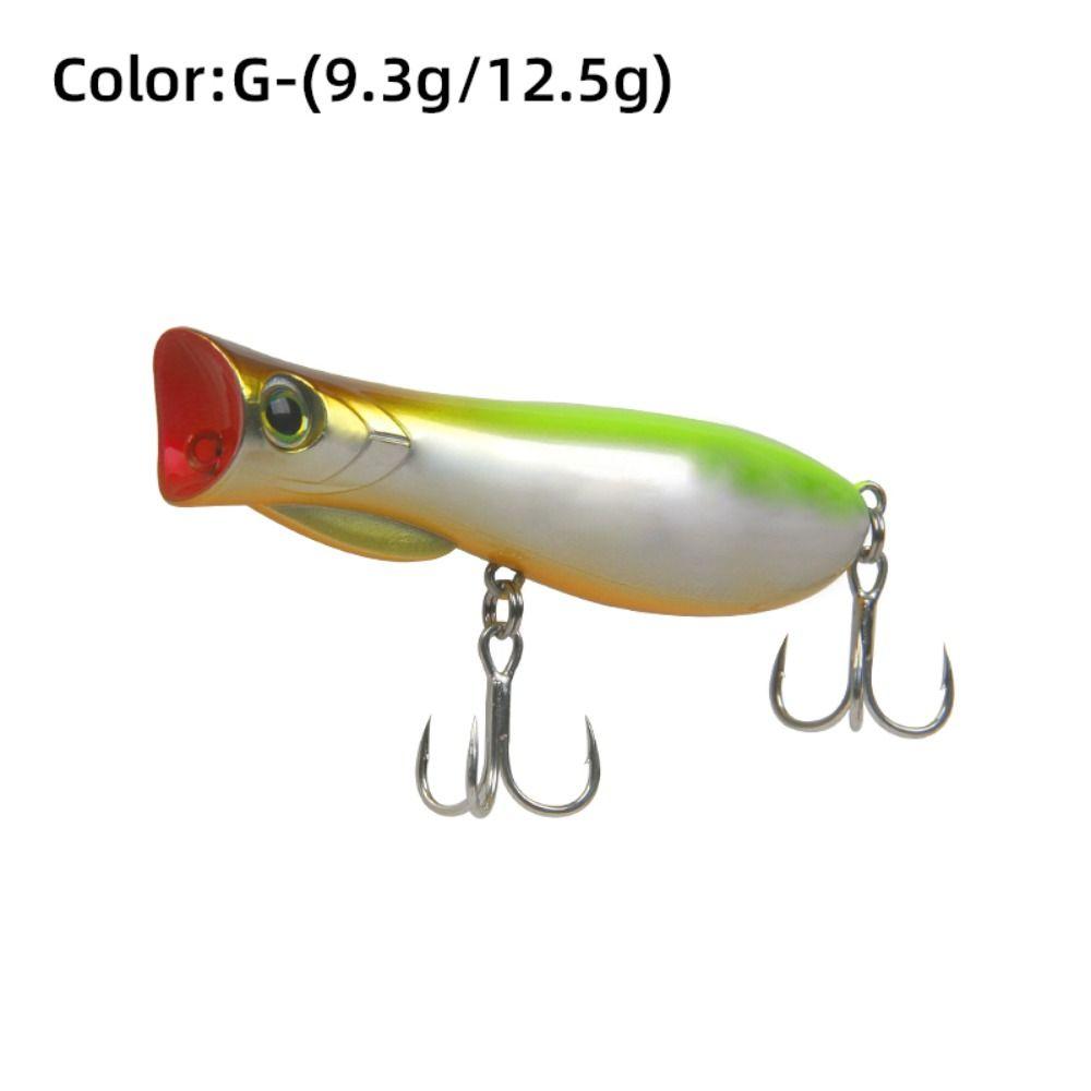 69mm 9.3g Topwater Popper Bait Hard Plastic Rattle Sound Hard Plastic Popper Floating Design Wobble Action