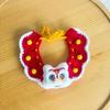 New Year Neckwear: Pet Gaiter & Scarf for Cats & Dogs - Festive Knit Collar for Chinese New Year