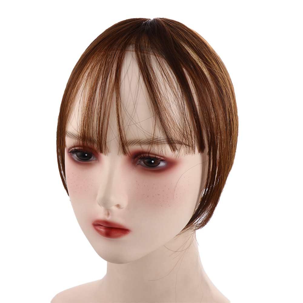 Synthetic Hair Neat Headwear Topper 3D Women Fake Hair Bangs Wig Fringe Front Wigs Air Bangs