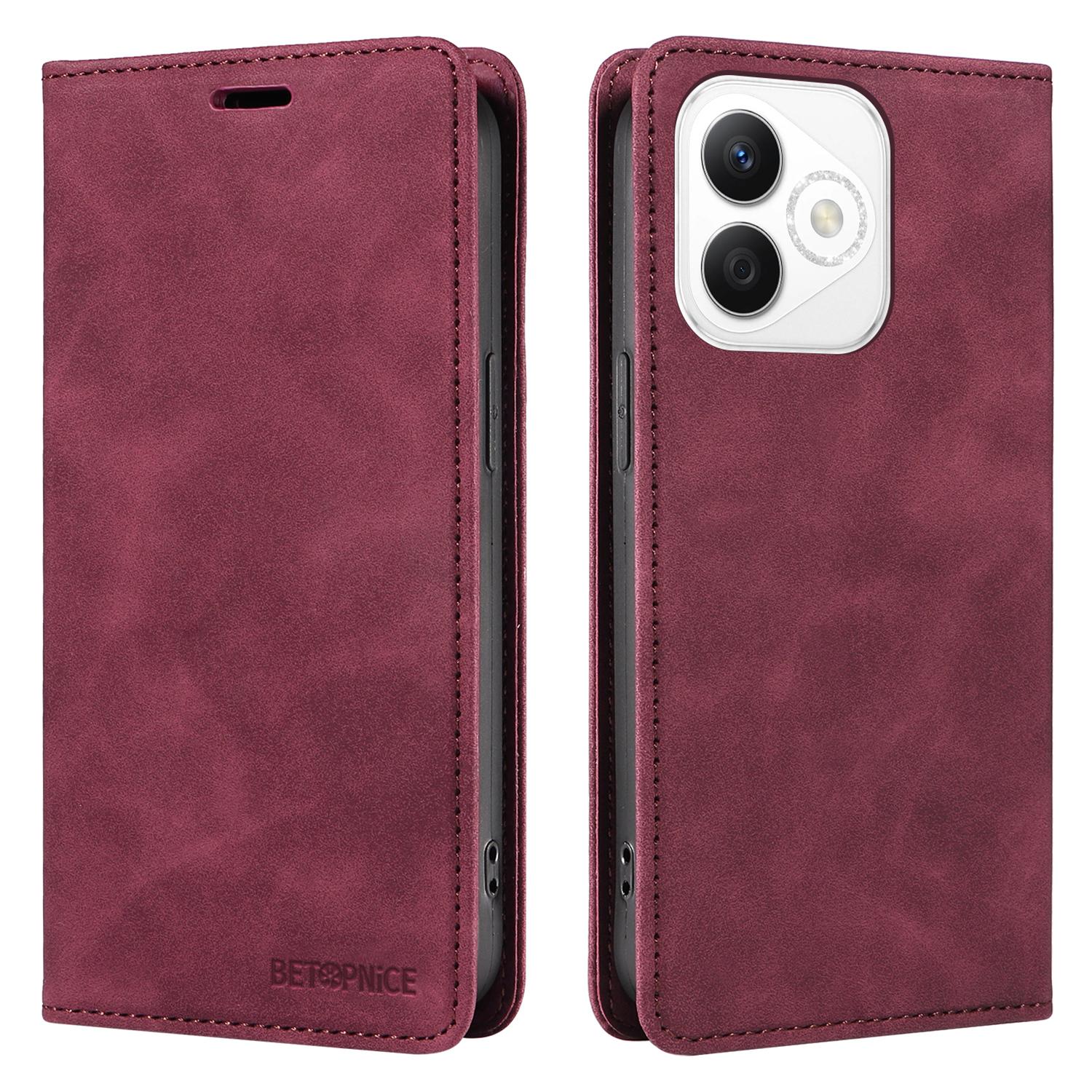 BETOPNICE 003 For Honor X60i 5G Shockproof Case Stand Leather Wallet Phone Cover D