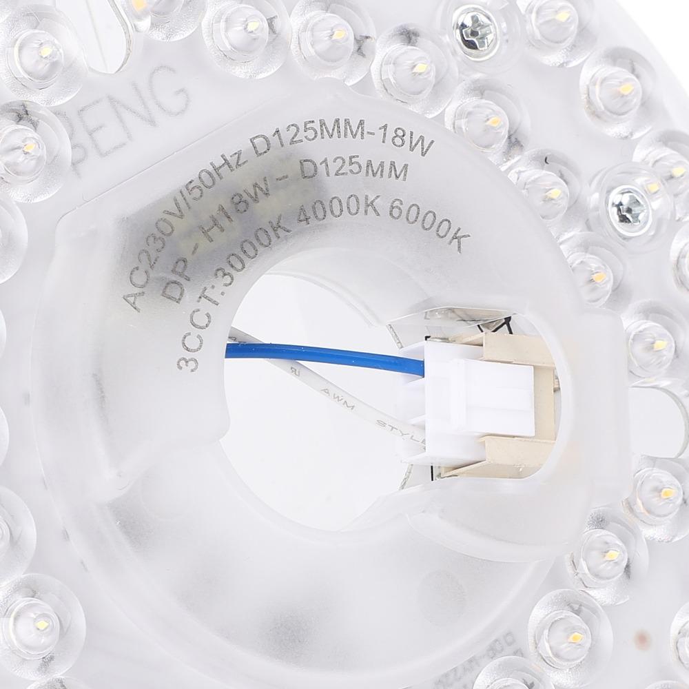 3CCT Ceiling Fan Light Kit 18W Retrofit Light Kit Modern LED Light Replacement Flush Mount