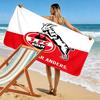 Toalha de Praia Estampada FC Köln, Toalha Grande Macia de Secagem Rápida para Praia Camping Natação