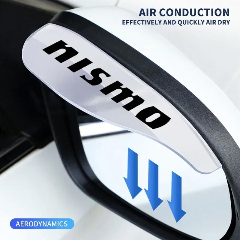 2 STuks Auto Achteruitkijkspiegel Regenwenkbrauw Regenkap Voor Nissan Nismo Note Armada Pulsar Pathfinder X-Trail Qashqai Auto Accessoires