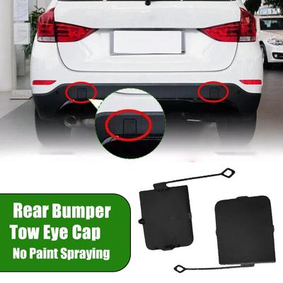 1 par de capa de gancho de reboque para para-choque traseiro de carro adequada para BMW X1 E84 2013-2015