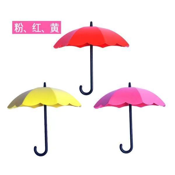 3 Stück Bunter Regenschirmständer Wandhalter Schlüsselorganisator für Schlüssel, Schmuck und andere kleine Gegenstände zur Heim- und Bürodekoration