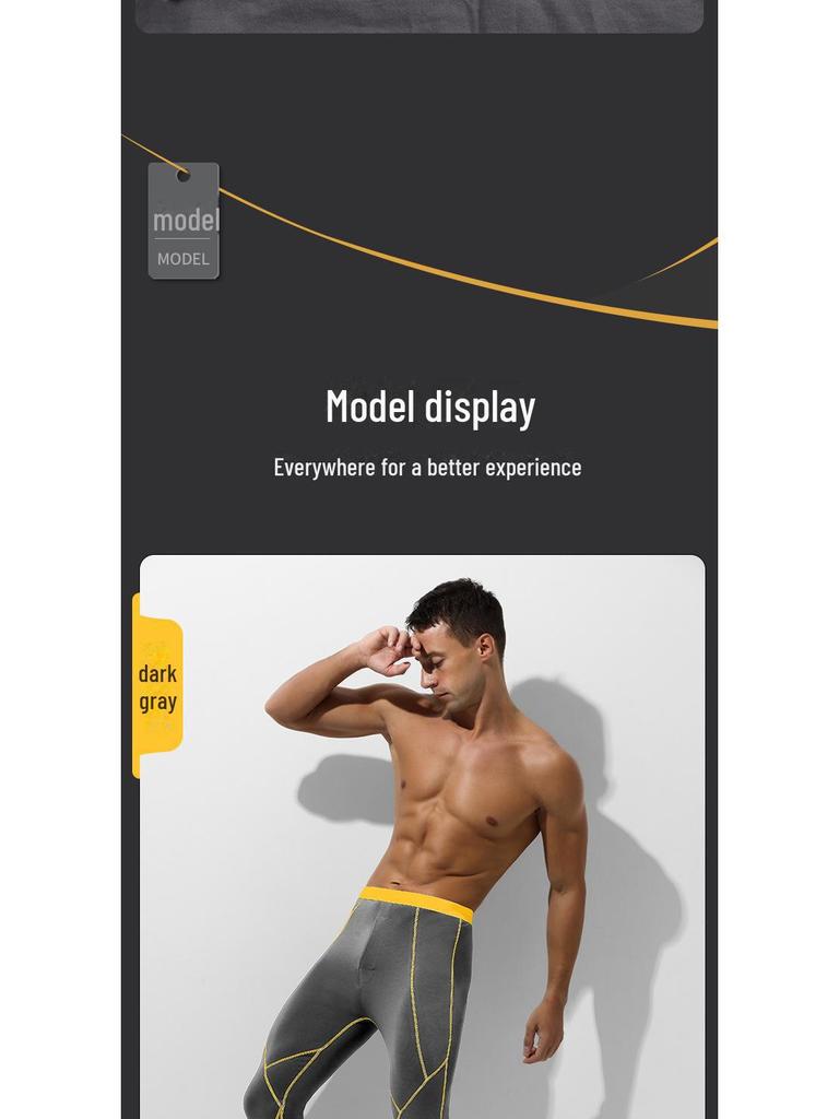 Pánské úzké kalhoty z bavlny a vlny - Hřejivé, lehké spodky pro podzimní/zimní trendy