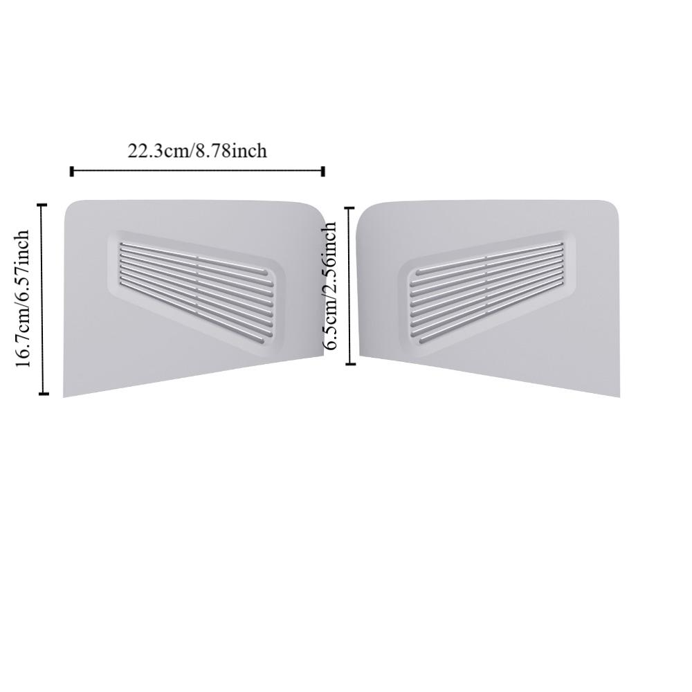 2pcs/Set Black White Top Cover Heat Dissipation Replace Shell for PS5PRO Game Console Accessories