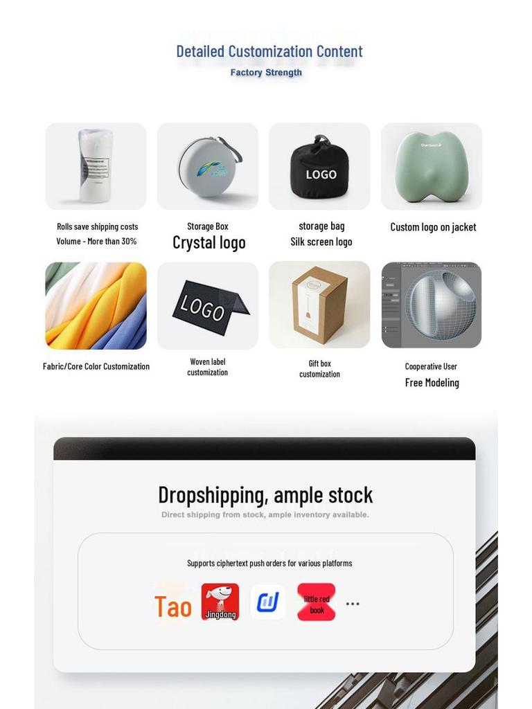 Ergonomic Memory Foam Office Chair Cushion for Lumbar Support and Long Sitting Comfort