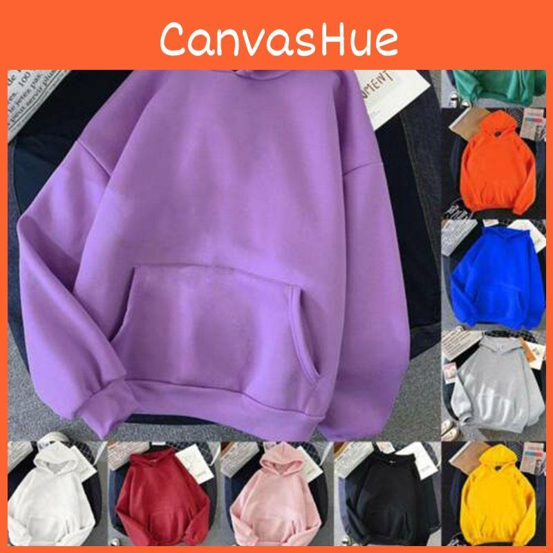 Hoodies Women Ladies Hooded Oversize Jumper Loose Long Sleeve Sweatshirts Plain