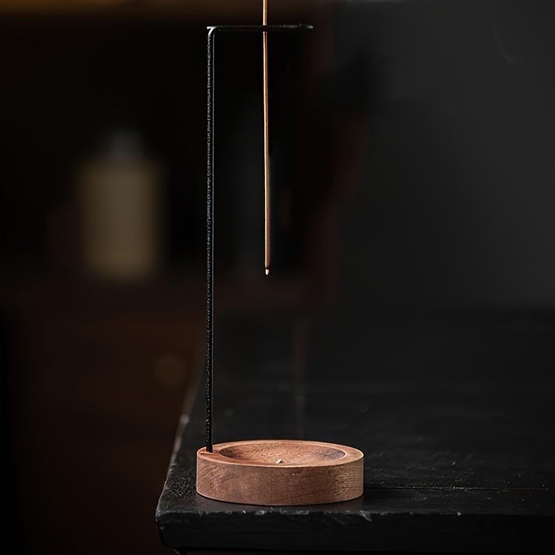 Zen-Inspired Wooden Incense Holder with Ash Catcher - Ideal for Meditation & Home Decor