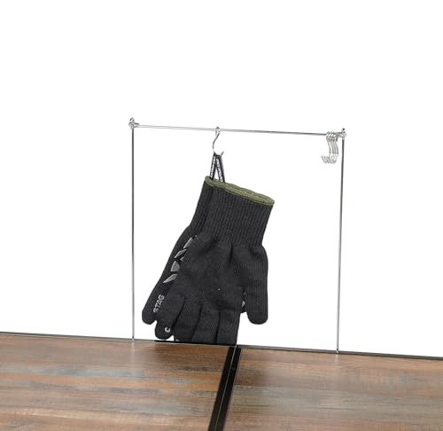 Captain Stag (CAPTAIN STAG) Outdoor Camping BBQ Gloves, Heat-Resistant and Flame-Retardant, with Silicone Grip and Strap, Black, UG-3312