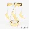 Metal Rotating Spinner Carousel Candle Tea Light Holder Table Rotating Transfer Windmill Decoration Home Elegance Candle Holder
