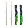 2-Section Dual-Flex Winter Fishing Rod - Solid Carbon, Soft/Hard Flexibility, Perfect for Ice and Shrimp Fishing