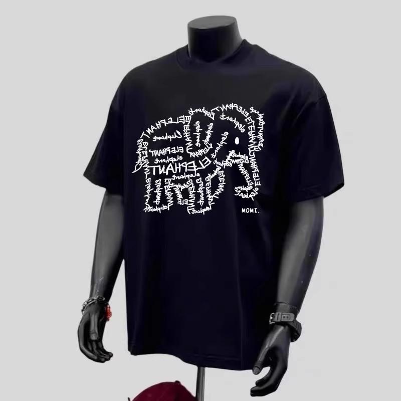 Short Sleeve Cotton Men'S Printed T-Shirt Trend Men'S And Women'S Versatile Crew Neck T-Shirt Men'S