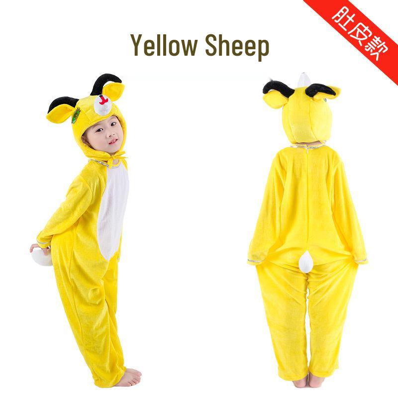 Gray Wolf, Tiger, Lion, Sheep, and Crocodile Kids' Animal Performance Costumes for Shows