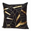 Golden Geometric Cushion Cover Square Pillowcase Comfortable Pillow Cover  Home