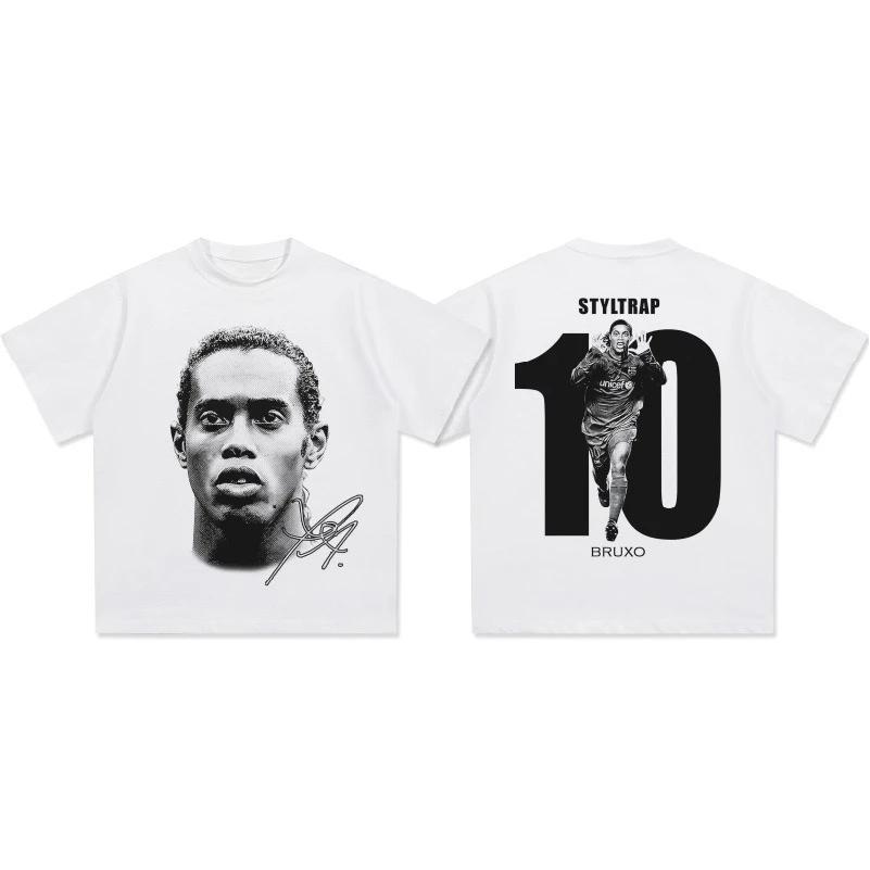 Neymar American Football Star Print Cotton Short-sleeved T-shirt Men Women Clothing Athleisure Print Fashion Oversize Casual Tee