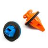 38pcs Retainer Clips Car Auto Fender Flare Blue+Orange 75495-35010 New