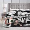 T-Toji Fushiguros Manga Knife  Blankets Soft Warm Flannel Throw Blanket Cover for Bed Living room Picnic Travel Home Couch
