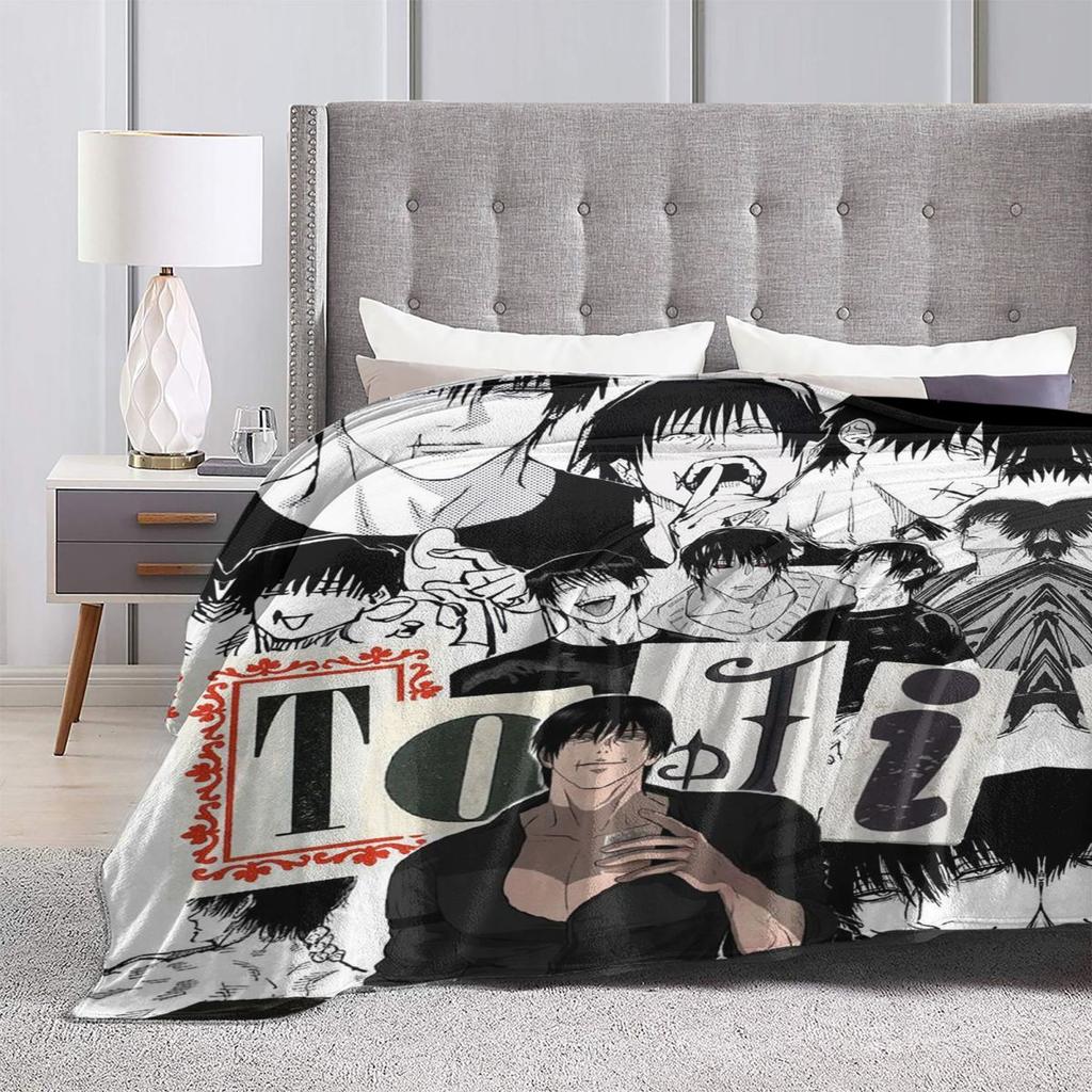T-Toji Fushiguros Manga Knife  Blankets Soft Warm Flannel Throw Blanket Cover for Bed Living room Picnic Travel Home Couch
