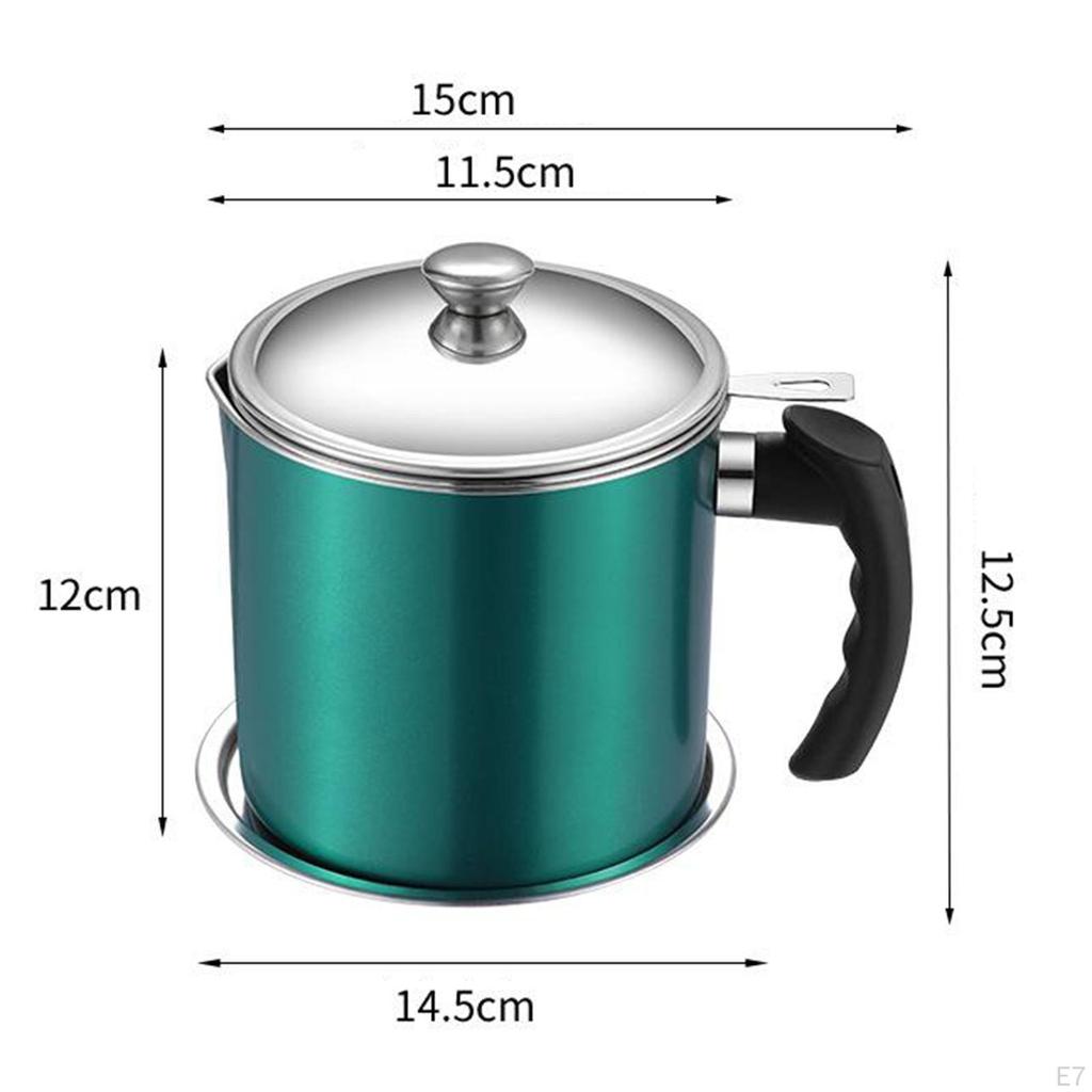 Container Small Oil Pot Stainless Steel Storage Can
