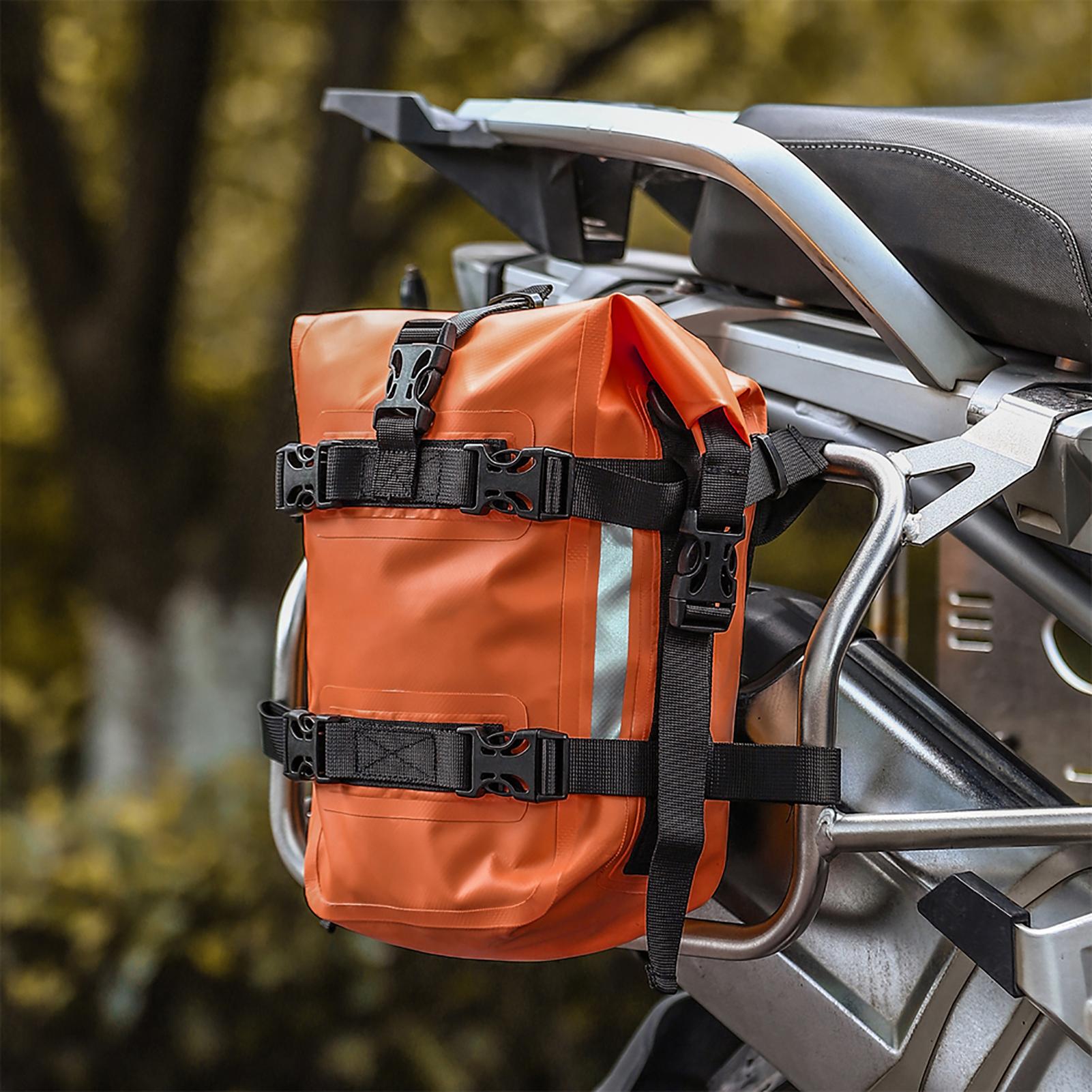 

Motorcycle Bumpers Bag Waterproof 5L Motorcycle Side Frame Bag Motorcycle CrashBar Bag Universal Motorcycle Riding оранжевый