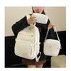 Nylon Polka Dot Girls Backpack Set Multi Compartment Zipper Closure Water Resistant Lightweight Bookbag for School Daily Use