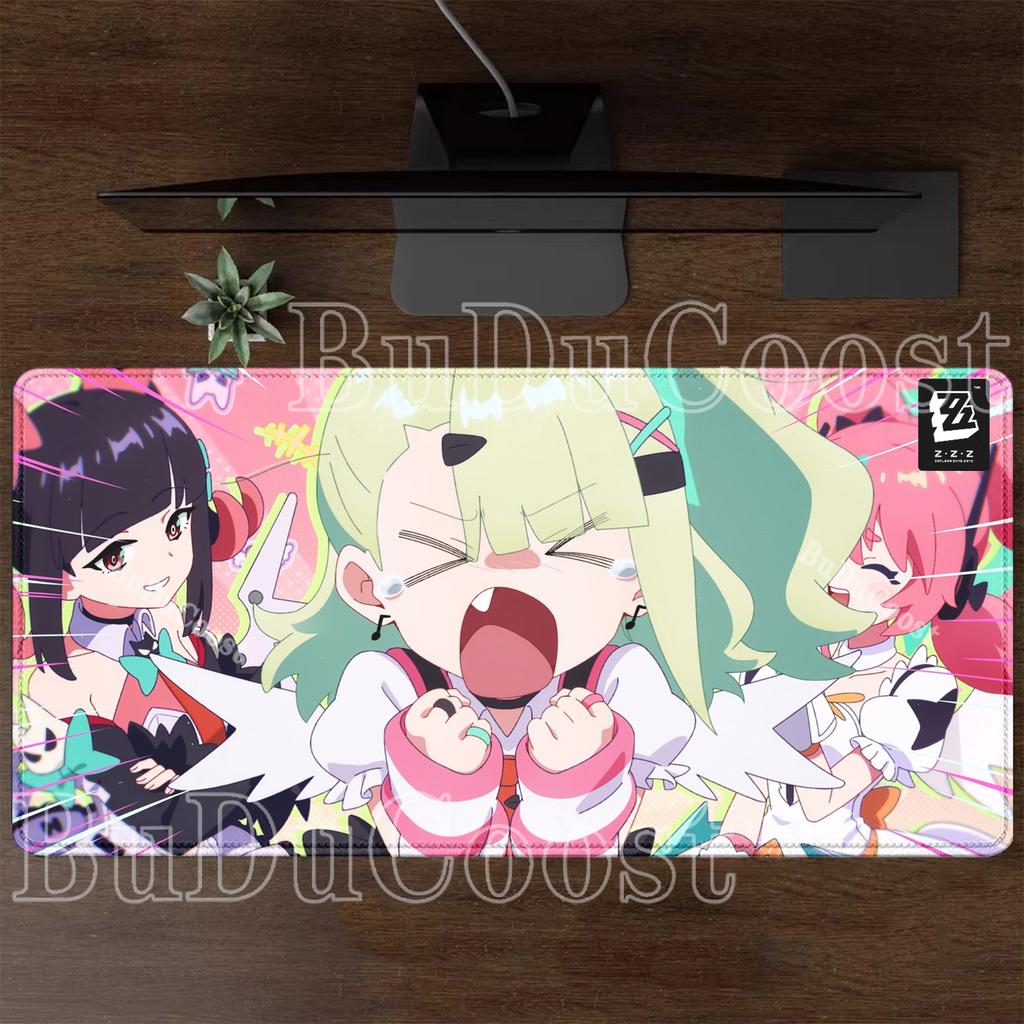 Games ZZZ AOD Angel Phantom Cute No Zen Zone Zero Anime Kawaii Girl Mousepad Aria Sunna Nangong Yu Computer Keyboard Mousepad
