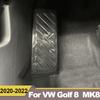 Für Volkawagen VW Golf 8 MK8 2022 Edelstahl Auto Fußstütze Pedal Rest Abdeckung Pads Fall Borte Aufkleber Zubehör