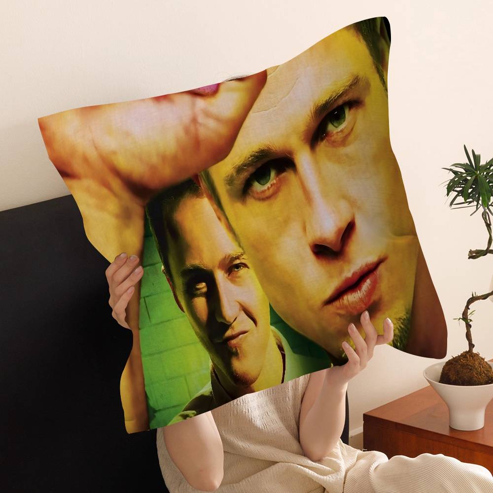 Movie Fight Club Cushion Cover Car Throw Pillow Case For Sofa Car Christmas Gift 40x40cm 45x45cm