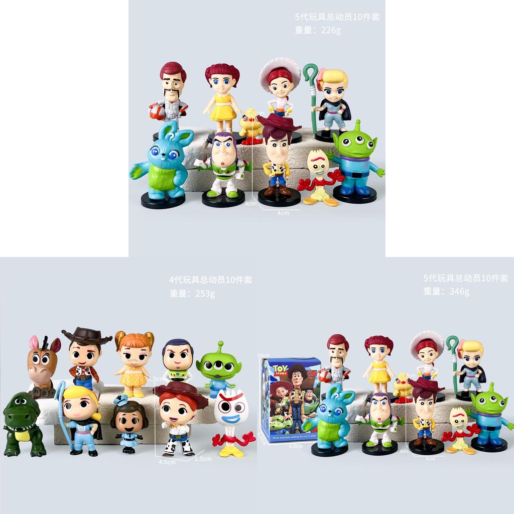 Toy Story Pvc Action Figures Set With Collectible Characters For Kids And Collectors